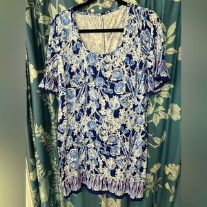 Lilly Pulitzer Blue and White cotton Dress